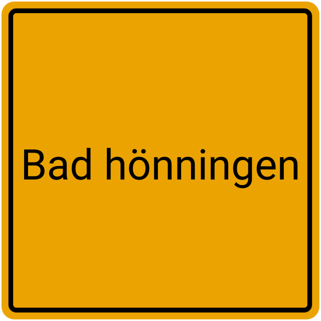 Meldebestätigung Bad Hönningen